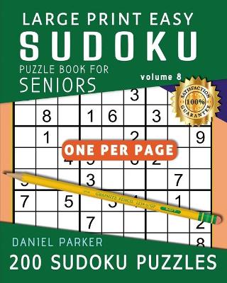 Book cover for Large Print Easy Sudoku Puzzle Book For Seniors