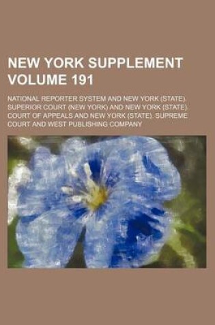 Cover of New York Supplement Volume 191