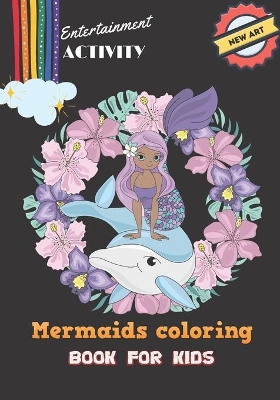 Book cover for Mermaids coloring book for kids