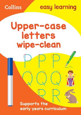 Book cover for Upper Case Letters Age 3-5 Wipe Clean Activity Book