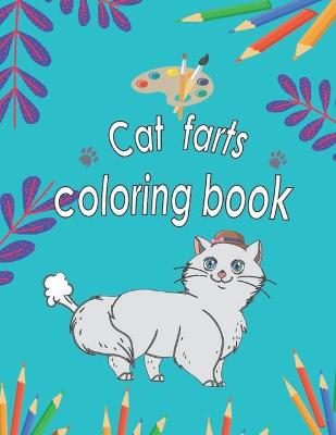 Book cover for cat farts coloring book