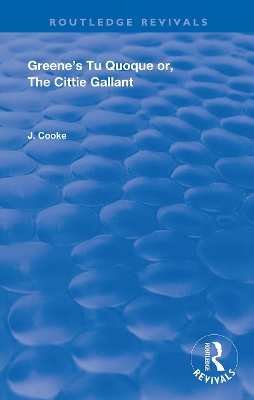 Book cover for Greene's Tu Quoque or, The Cittie Gallant