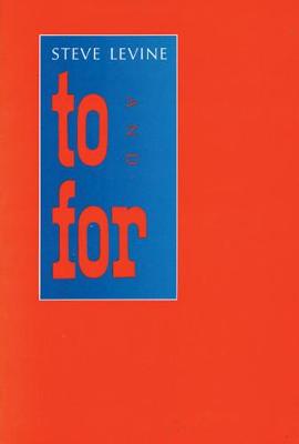 Book cover for To and For