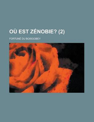 Book cover for Ou Est Zenobie? (2)