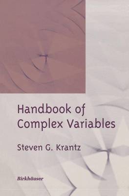 Book cover for Handbook of Complex Variables