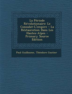 Book cover for La Periode Revolutionaire