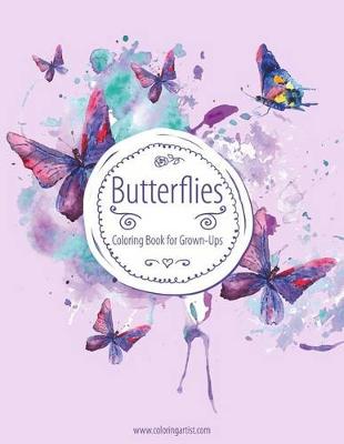 Book cover for Butterflies Coloring Book for Grown-Ups 1