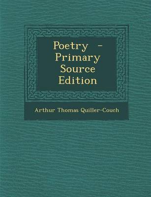 Book cover for Poetry - Primary Source Edition