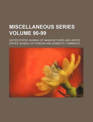 Book cover for Miscellaneous Series Volume 90-99