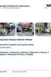 Book cover for Construction logistics and cyclist safety