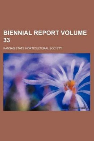 Cover of Biennial Report Volume 33