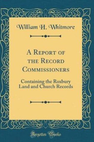 Cover of A Report of the Record Commissioners