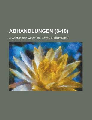 Book cover for Abhandlungen (8-10)