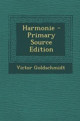 Cover of Harmonie