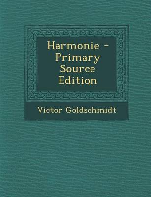 Book cover for Harmonie