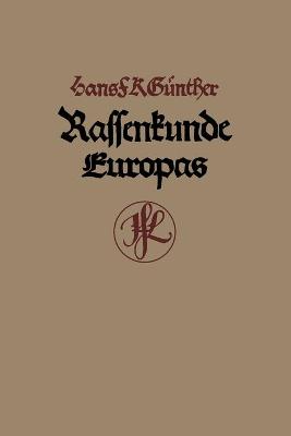 Book cover for Rassenkunde Europas