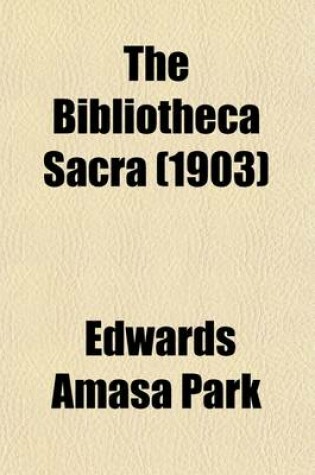 Cover of Bibliotheca Sacra (Volume 60)