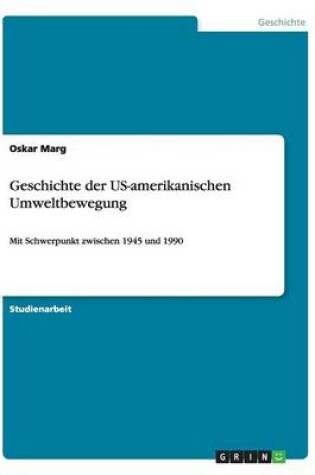 Cover of Geschichte der US-amerikanischen Umweltbewegung