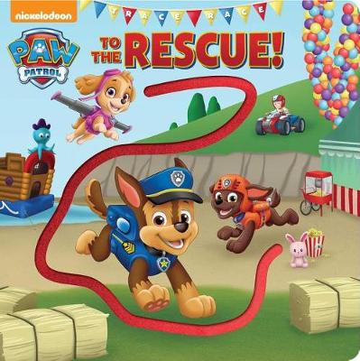 Book cover for Nickelodeon Paw Patrol: Trace Race to the Rescue!