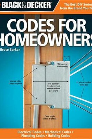 Cover of Black & Decker Codes for Homeowners: Electrical Codes, Mechanical Codes, Plumbing Codes, Building Codes