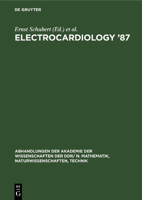 Cover of Electrocardiology ’87