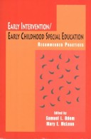 Cover of Early Intervention/Early Childhood Special Education