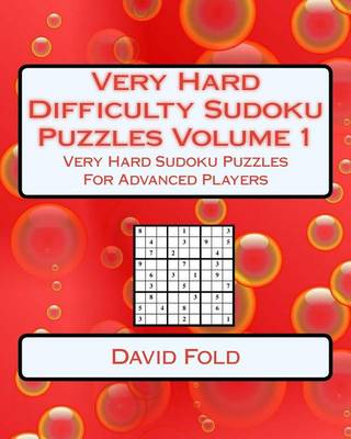 Book cover for Very Hard Difficulty Sudoku Puzzles Volume 1