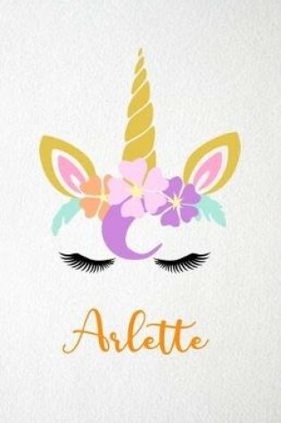 Cover of Arlette A5 Lined Notebook 110 Pages