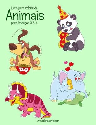 Cover of Livro para Colorir de Animais para Crianças 3 & 4