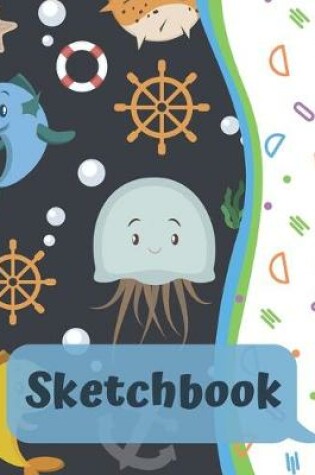 Cover of Sketchbook for Kids - Large Blank Sketch Notepad for Practice Drawing, Paint, Write, Doodle, Notes - Cute Cover for Kids 8.5 x 11 - 100 pages Book 7