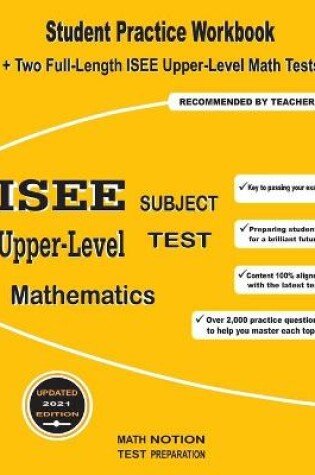 Cover of ISEE Upper-Level Subject Test Mathematics