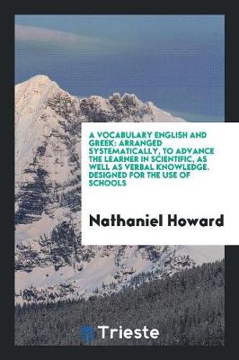 Book cover for A Vocabulary English and Greek