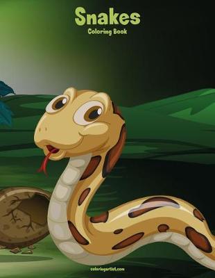 Cover of Snakes Coloring Book 1