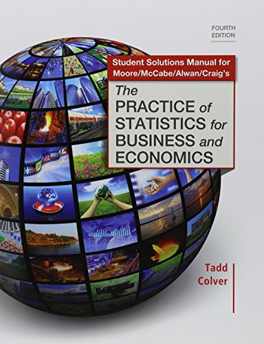 Book cover for Student Solutions Manual for the Practice of Statistics for Business and Economics