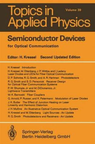 Cover of Semiconductor Devices for Optical Communication