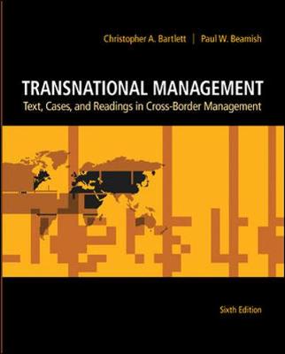 Book cover for Transnational Management: Text, Cases & Readings in Cross-Border Management