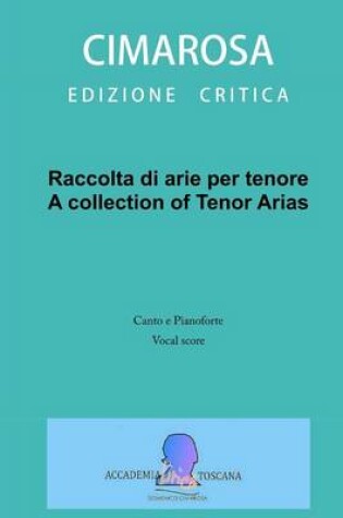 Cover of Raccolta di arie per tenore