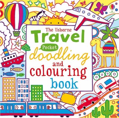 Book cover for Travel Pocket Doodling and Colouring book