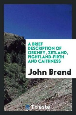 Cover of A New Description of Orkney, Zetland, Pightland-Firth and Caithness