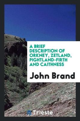 Book cover for A New Description of Orkney, Zetland, Pightland-Firth and Caithness