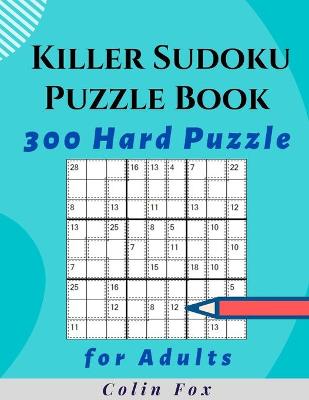 Book cover for Killer Sudoku Puzzle Book 300 Hard Puzzles