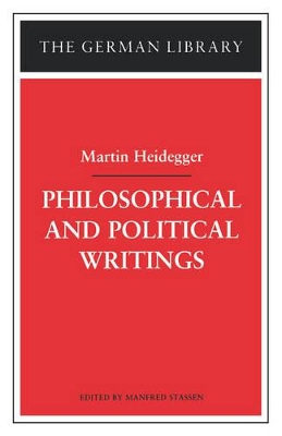 Book cover for Philosophical and Political Writings: Martin Heidegger