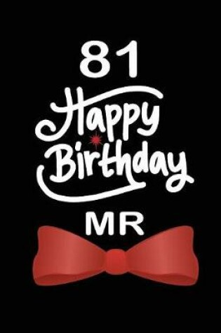 Cover of 81 Happy birthday mr