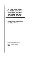 Book cover for Great Basin Shoshonean