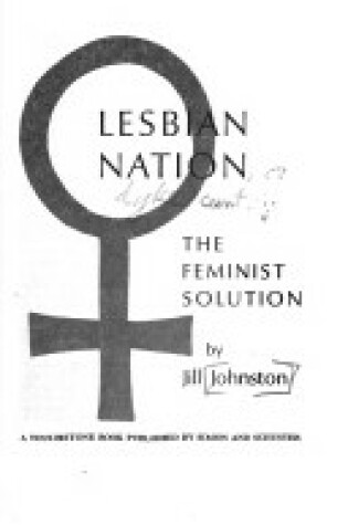 Cover of Lesbian Nation