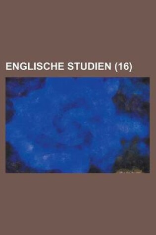 Cover of Englische Studien (16 )