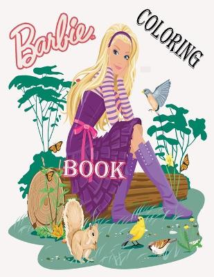 Book cover for barbie coloring book