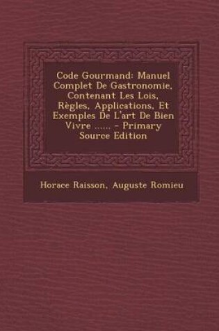 Cover of Code Gourmand