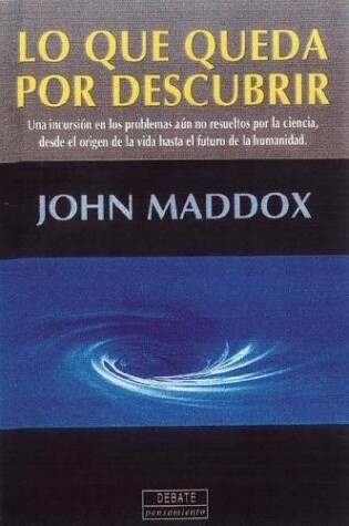 Cover of Lo Que Queda Por Descubrir