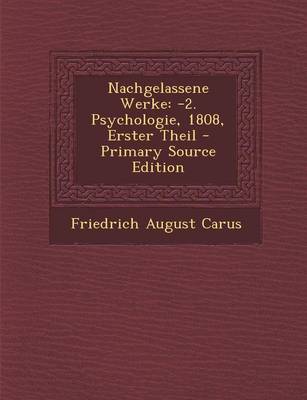 Book cover for Nachgelassene Werke